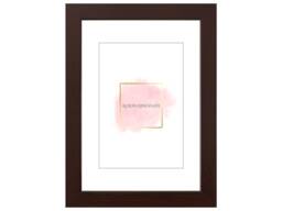 Modern Sleek Picture Frames With Mount Mahogany Rosewood Poster Frame Photo Instagram Wall Art A1 A2 A3 A4 A5 A6