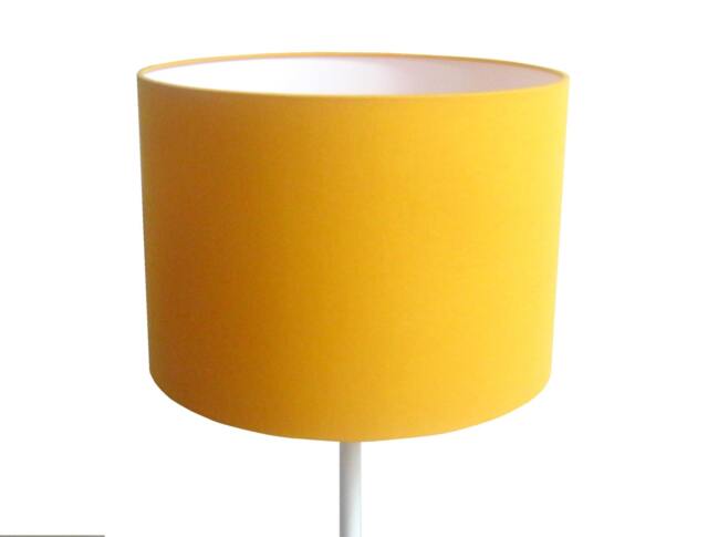 Plain Round Lampshade in Pale Yellow/Chicken Yellow/Bright Yellow/Mustard Yellow For Lamp Base/Floor Or Pendant - image 1
