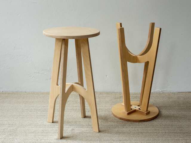 Birch Plywood Bar Stool, Modern Kitchen Counter Stool - image 1