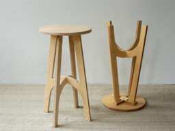 Birch Plywood Bar Stool, Modern Kitchen Counter Stool - thumbnail 1