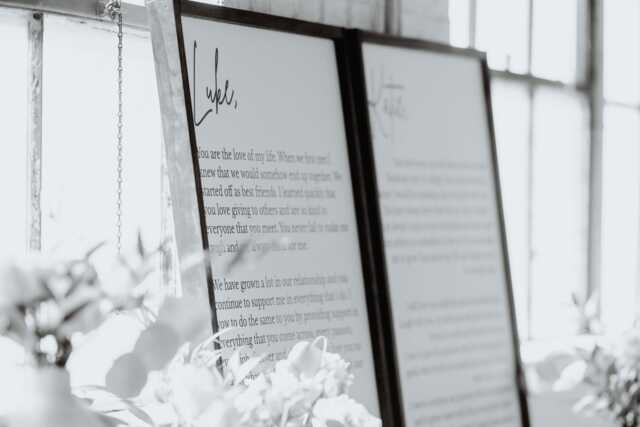 Custom Wedding Vows Wood Sign Set His & Hers Bedroom Wall Art - image 1