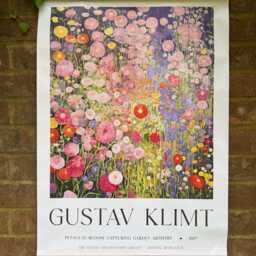 Gustav Klimt Inspired Floral Waterproof Wall Hanging - thumbnail 3