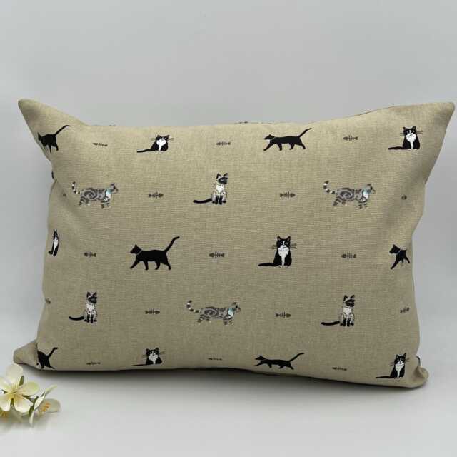 Cat Cushion With Inner Pad, Sophie Allport Purrfect Design 40cm X 30cm - image 1