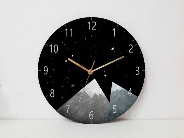 Kids Wall Clock, Nursery Childrens Silent Decor - image 1
