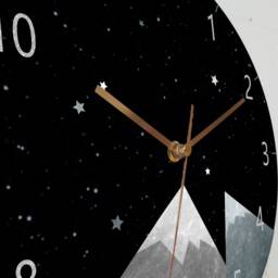 Kids Wall Clock, Nursery Childrens Silent Decor - thumbnail 3
