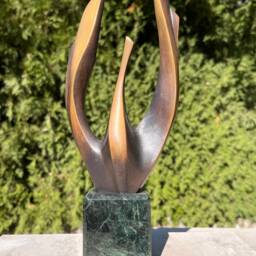 Nesting, 31/11/8cm, Limited Edition ??riginal Bronze Sculpture, Stoycho Nikiforov - thumbnail 3
