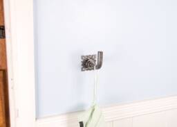 Industrial Hook Wall Mounted Metal Coat Hanger Barber Shop Decor Cast Iron Door Steampunk Farmhouse Rustic Urban Vintage Barn