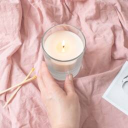 Personalised Baby Scan Candle, New Announcement Gender Gift, Candle Aunty Scented - thumbnail 3