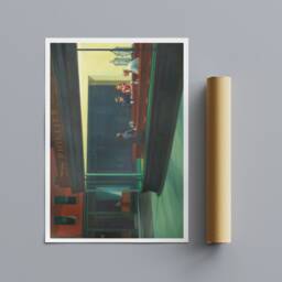 Nighthawkes By Edward Hopper - 1942 - Wrapped Framed Canvas Rolled Photo/Poster Print - thumbnail 3