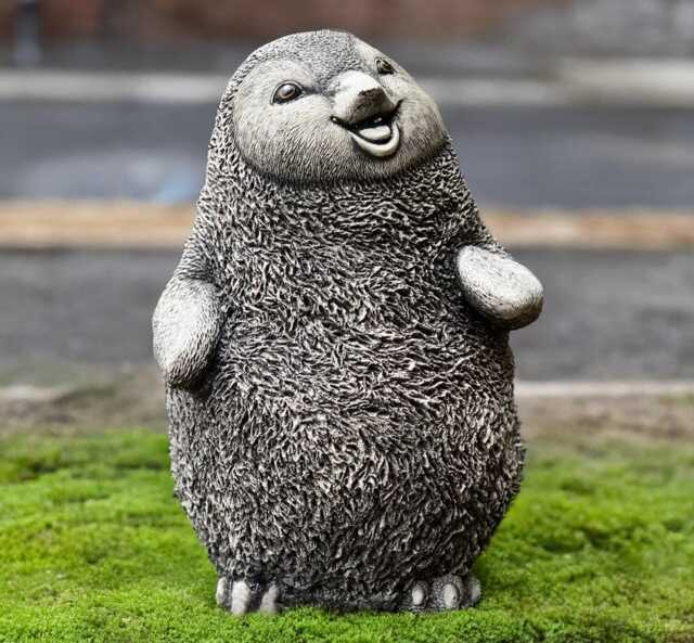 Concrete Penguin Statue Stone Bird Sculpture Outdoor Garden Decoration Cute Antarctic Animal Ornament Cement Figurine Lover Gift - image 1