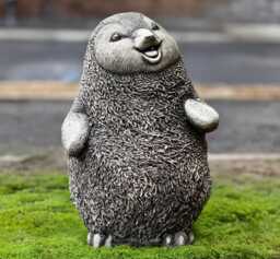 Concrete Penguin Statue Stone Bird Sculpture Outdoor Garden Decoration Cute Antarctic Animal Ornament Cement Figurine Lover Gift - thumbnail 1