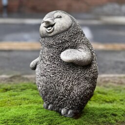 Concrete Penguin Statue Stone Bird Sculpture Outdoor Garden Decoration Cute Antarctic Animal Ornament Cement Figurine Lover Gift - thumbnail 4