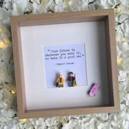 Back To The Future Personalised Gift Frame - Doc Brown Marty Graduation End Of School Unique Customised - thumbnail 3