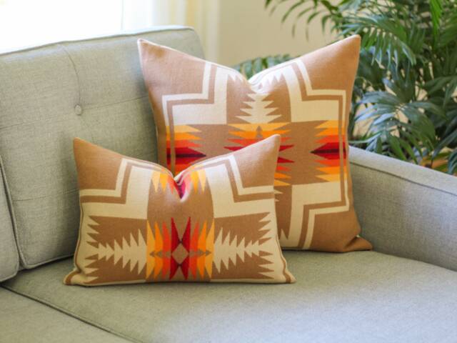 Camel Harding Wool Pillow Cover, Southwestern Cover - Made To Order - image 1