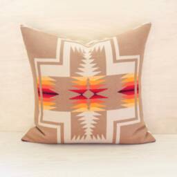Camel Harding Wool Pillow Cover, Southwestern Cover - Made To Order - thumbnail 3