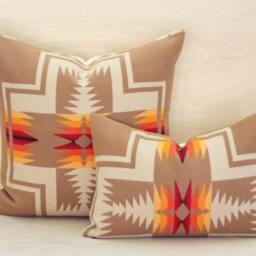Camel Harding Wool Pillow Cover, Southwestern Cover - Made To Order - thumbnail 2