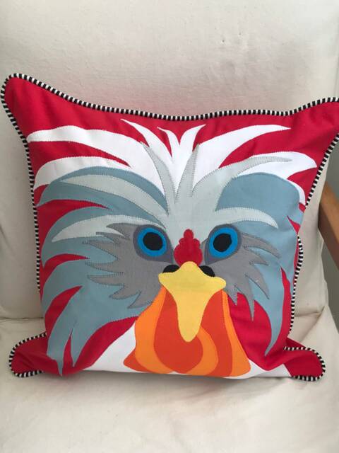 Funky Chicken Pillow Cover - image 1