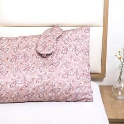 100% Mulberry Silk Pillowcase Both Sides Pattern With Eye Mask & Scrunchie Anti Ageing Smooth Skin & Hair Gift For Her Mother'sday - thumbnail 2