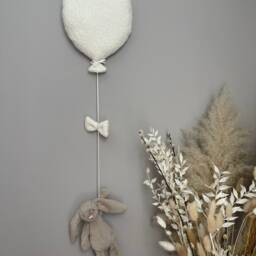 Boucle Ecru Balloon Kids Nursery Wall Hanging - Toy Not Included - thumbnail 3