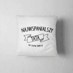 Gift For Polish Dad, Best Dad Pillow, Father's Day Gift, Najwspanialszy Tata Cushion, Decorative Sofa Living Room Home Decor - thumbnail 4