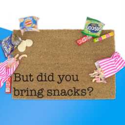 But Did You Bring Snacks Coir Doormat - 60 X 40cm Funny Door Mat Housewarming Gift Welcome Gifts Home D??cor - thumbnail 1