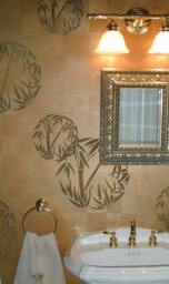 Bamboo Grove Wall Art Stencil - Small Size Easy Diy D??cor Design Reusable Stencils For Walls - thumbnail 3