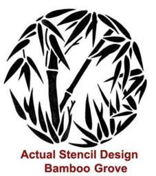Bamboo Grove Wall Art Stencil - Small Size Easy Diy D??cor Design Reusable Stencils For Walls - thumbnail 4