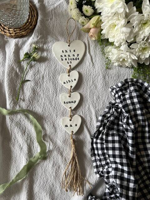 Personalised Mothers Day Gift, Mother's Plaque, Gifts For Nanny, Nan Wall Hanging, Grandma Sign, New Nana Grandchildren Present - image 1