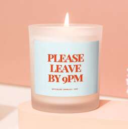 Funny Home Candle, Leave By 9, New Gift, Introvert House Rules, Hostess Housewarming Gift