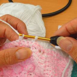 Crochet Blanket Handmade Warm Throw For Babies, Children & Laps - thumbnail 4