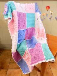 Crochet Blanket Handmade Warm Throw For Babies, Children & Laps