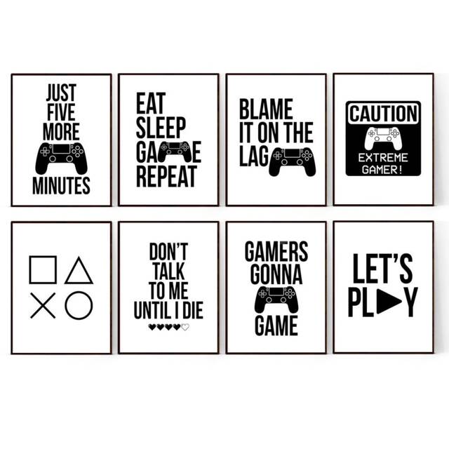 Gaming Prints, Gamer Gifts, Teen Room Decor, Boys Room Gamer Wall Art, Video Games Art, Man Cave - image 1