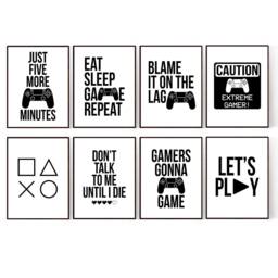 Gaming Prints, Gamer Gifts, Teen Room Decor, Boys Room Gamer Wall Art, Video Games Art, Man Cave - thumbnail 1