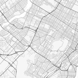 Black & White Montreal Poster - Minimalist Street Map For Modern Elegant Wall D??cor - thumbnail 3