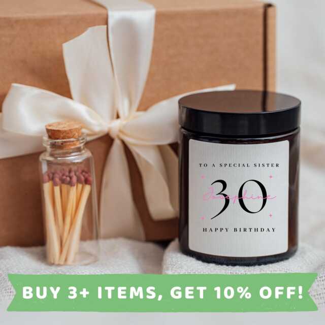 Sister 30Th Birthday Candle Gift Set Candles Gifts Sisters - image 1