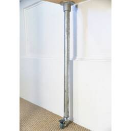 Reclaimed Industrial Scaffold Desk With Shelf+Wheels, Choice Of Sizes+Colours - thumbnail 3
