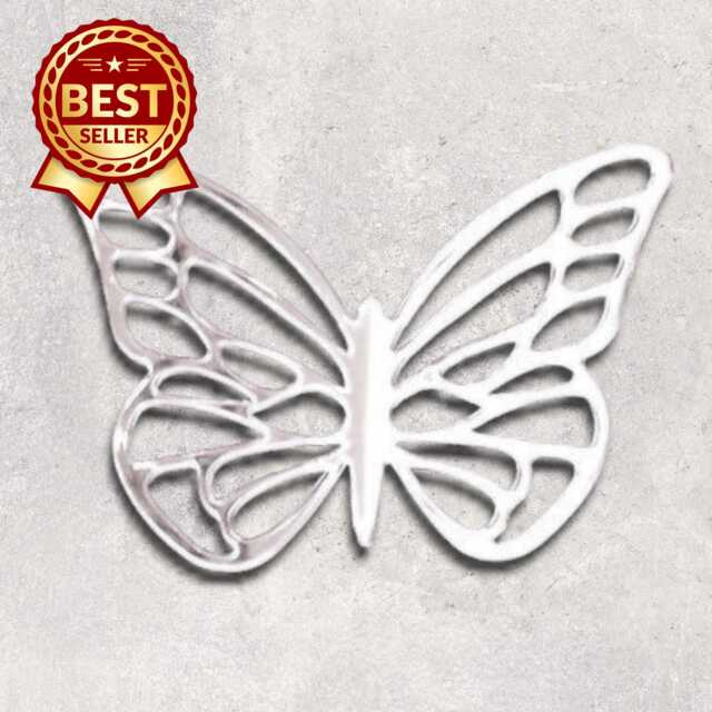 Patterned Butterfly Acrylic Mirror Wall Art - Many Size & Colour Options - Bespoke Items Made - image 1