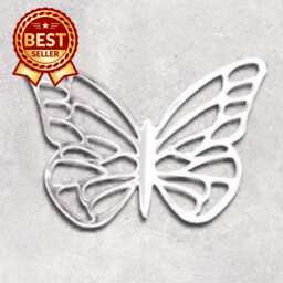 Patterned Butterfly Acrylic Mirror Wall Art - Many Size & Colour Options - Bespoke Items Made