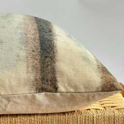 Brown Tribal Hemp Hand Woven Natural Dye Color Pillow Cover - thumbnail 3