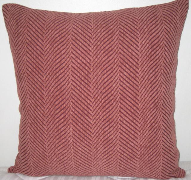 "Chenille Zig-Zag Pattern Decorative Pillow Cover-24""x24" - image 1