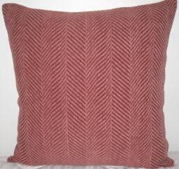 "Chenille Zig-Zag Pattern Decorative Pillow Cover-24""x24" - thumbnail 1