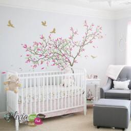 Colorful Nursery Tree Wall Mural Wall Accent Decal Sticker -Nt042 - thumbnail 2