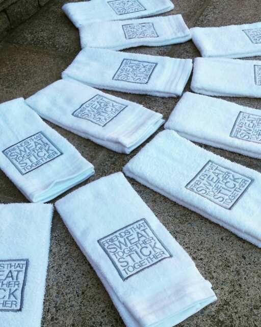 Friends That Sweat Together, Stick Together Towel, Gym Gift Gifts, Sports Towel - image 1