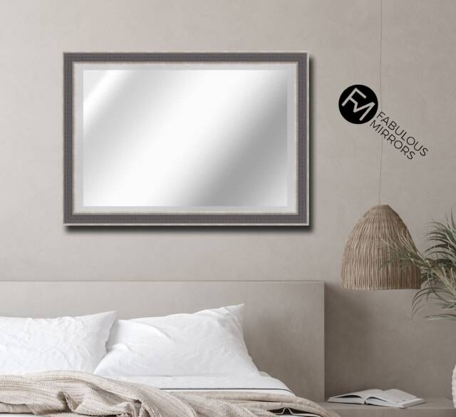 x Large Gunmetal Distressed Mirror Elegant Framed Richmond Wall - Choice Of Size Premium Quality Free P&p - image 1