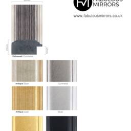 x Large Gunmetal Distressed Mirror Elegant Framed Richmond Wall - Choice Of Size Premium Quality Free P&p - thumbnail 3