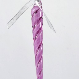 Hand Sculpted Glass Icicle Ornament Whimsical Winter Decor - thumbnail 3