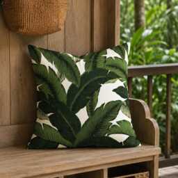 Outdoor Pillows Or Indoor Custom Cover - Green Olive Grass Kiwi Ivory Black Ebony Modern Geometric Tribal Quatrefoil 18x18, 16x16 - thumbnail 4