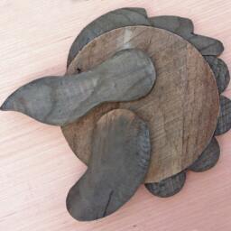 Reclaimed Pallet Wood Wall Art - Rooster - thumbnail 3