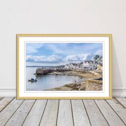 st Mawes Cornwall Print Roseland Peninsula Beach Seascape, Framed Picture - thumbnail 3