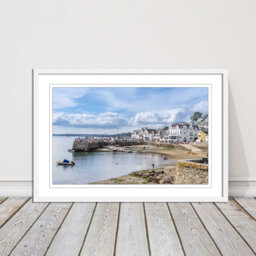 st Mawes Cornwall Print Roseland Peninsula Beach Seascape, Framed Picture - thumbnail 1